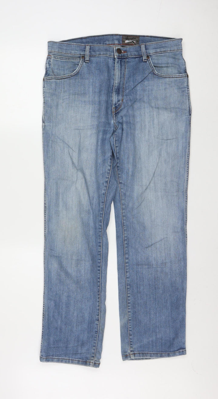 Wrangler Men's Blue Texas Stretch Straight Regular Jeans W34 L30