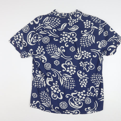 Orvieto Original Men Blue 2XL Short Sleeve Hawaiian Cotton Shirt