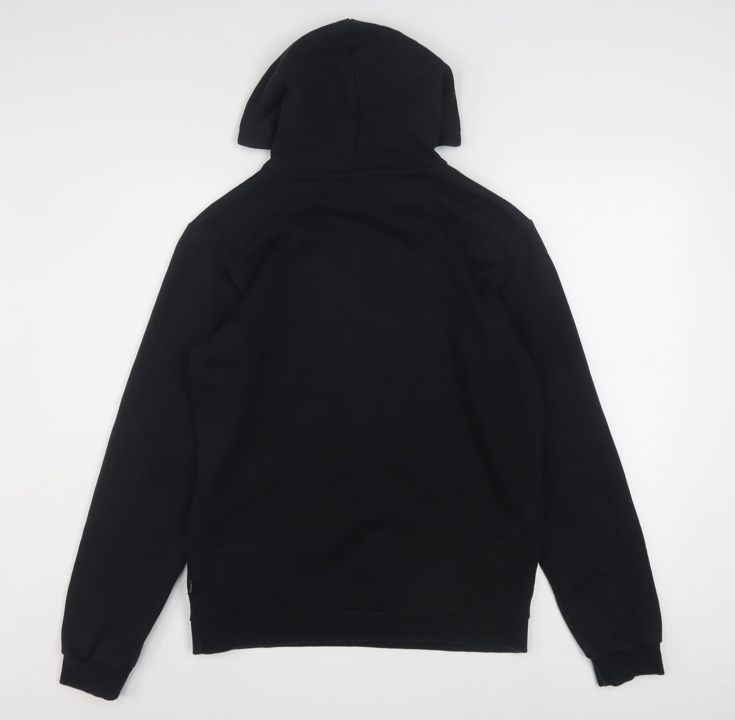 Puma Boys Black Pullover Hoodie 12-13 Years Fleece Logo Sweatshirt