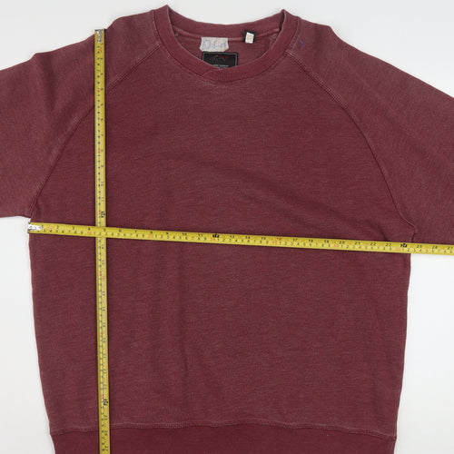 Greg Norman Men’s Red 2XL Cotton Blend Crew Neck Jumper