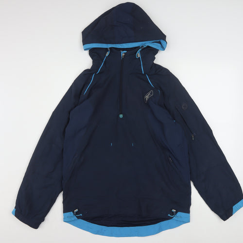 Reebok Men’s Blue XL Anorak Waterproof Hooded Sports Jacket