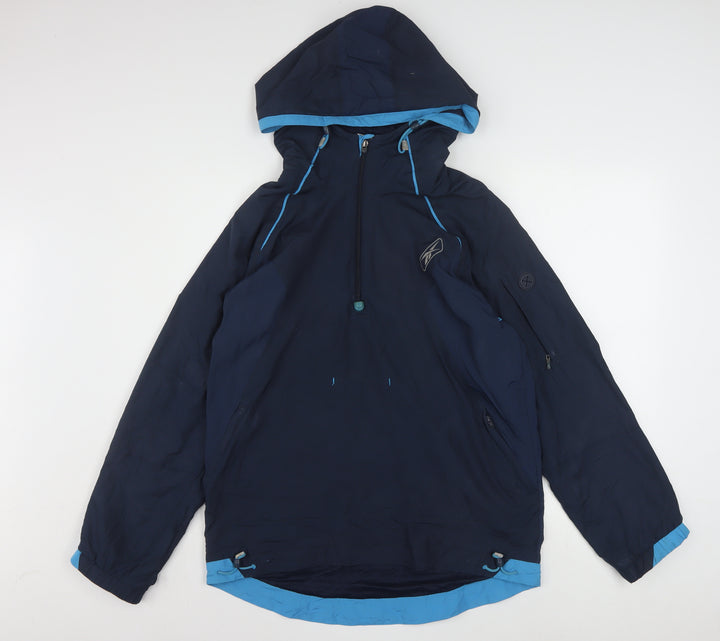 Reebok Men’s Blue XL Anorak Waterproof Hooded Sports Jacket