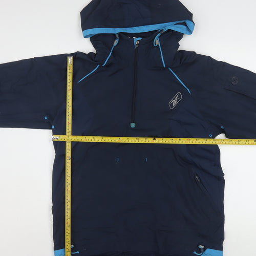 Reebok Men’s Blue XL Anorak Waterproof Hooded Sports Jacket