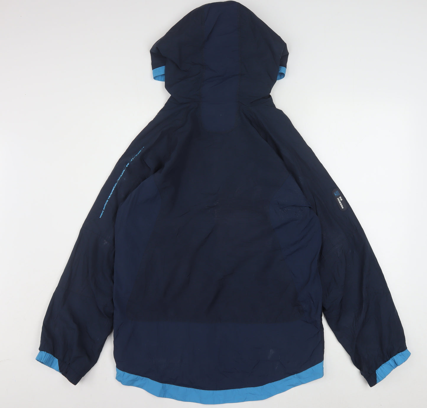 Reebok Men’s Blue XL Anorak Waterproof Hooded Sports Jacket