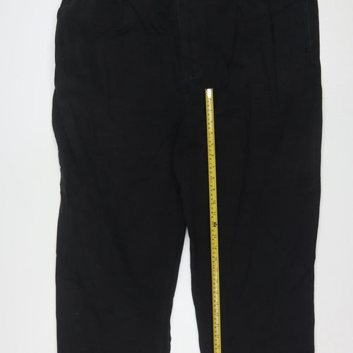 Polo Ralph Lauren Men’s Black 48B-30 Pleated Chino Trousers
