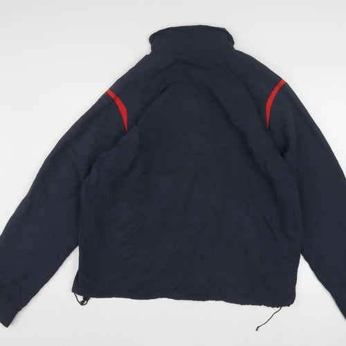 Umbro Men's Blue and White XL Sports Windbreaker Jacket