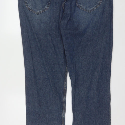 Lee Men's Blue Denim Straight Jeans 42x32 Big & Tall