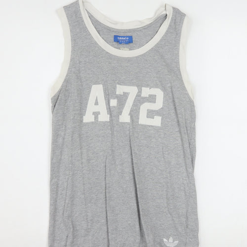 Adidas Men’s Grey XS Sleeveless Sports Tank Top