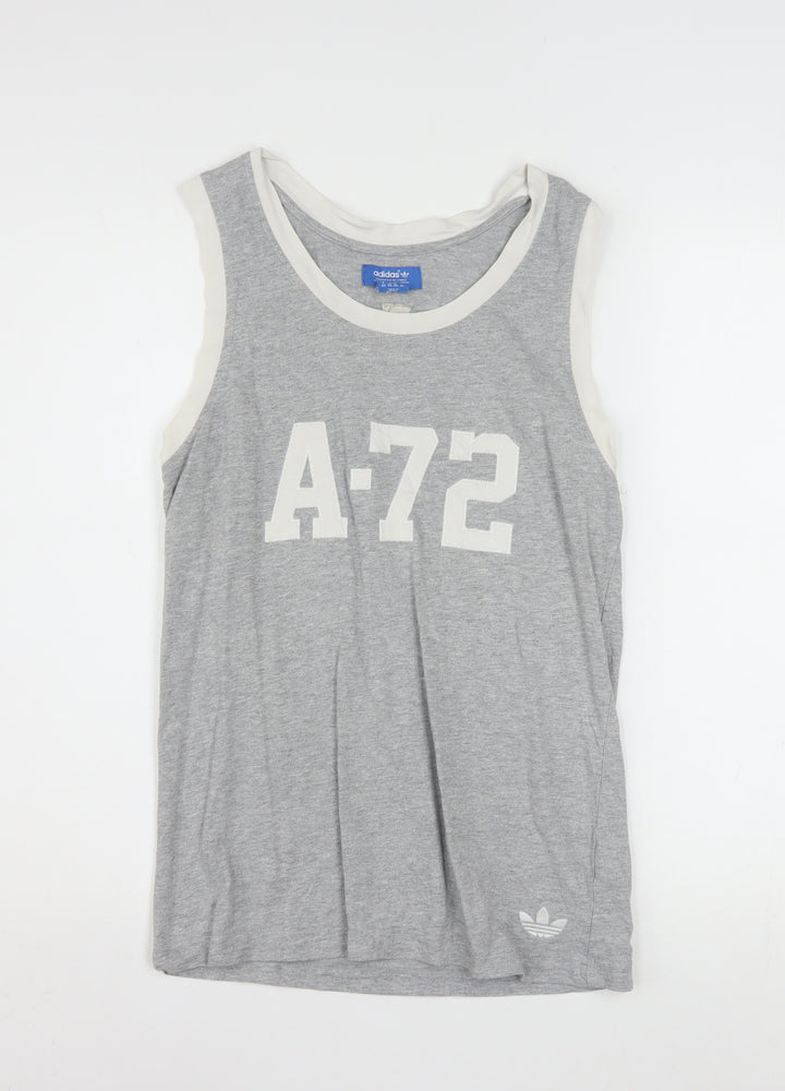 Adidas Men’s Grey XS Sleeveless Sports Tank Top