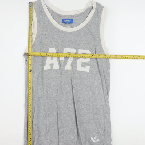 Adidas Men’s Grey XS Sleeveless Sports Tank Top