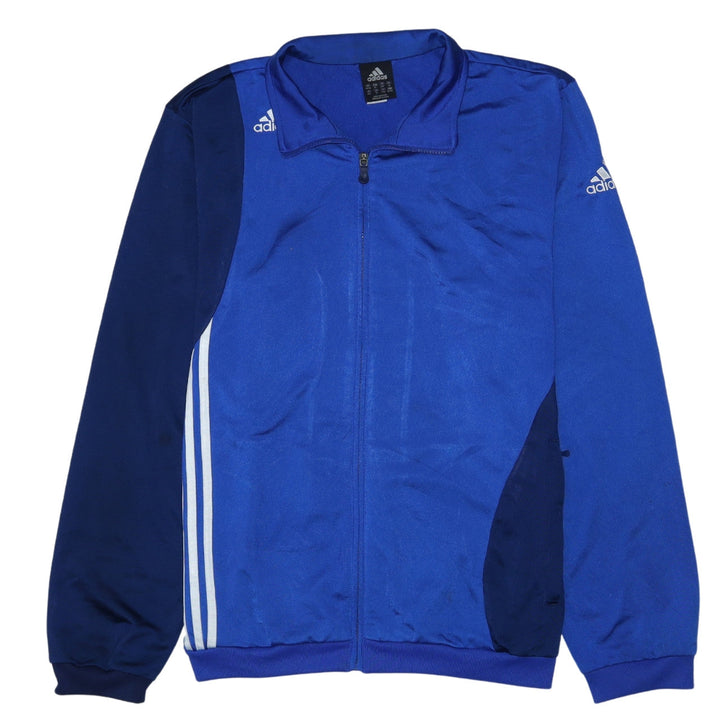 adidas Men's Blue XL Track Jacket Full Zip Sportswear