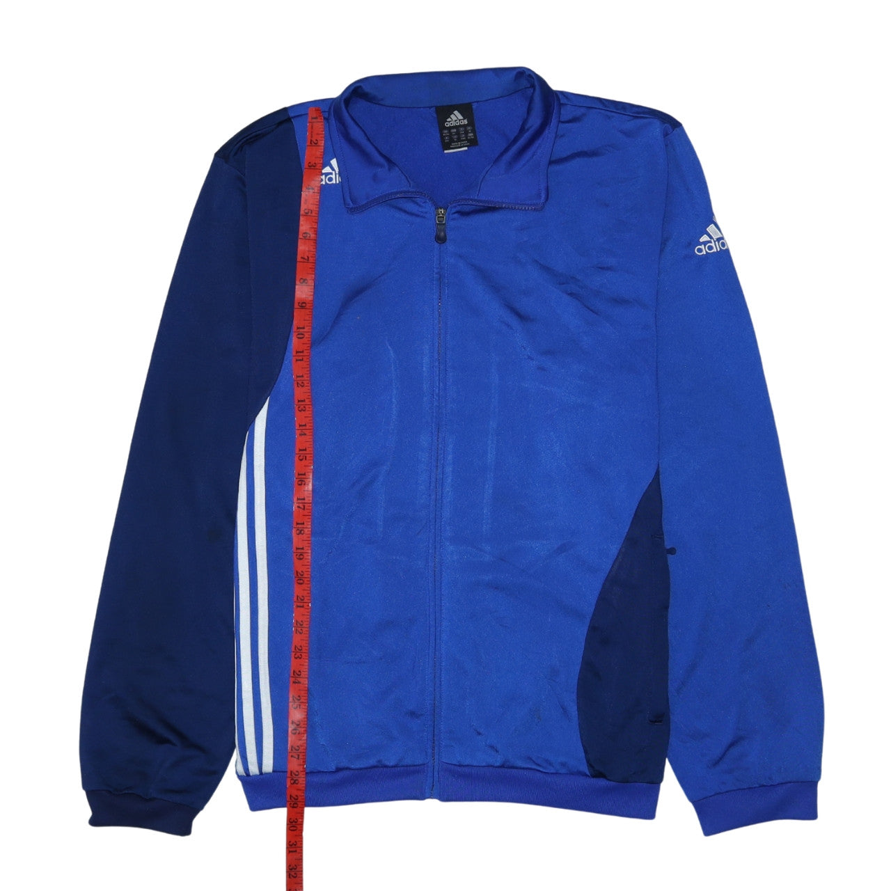 adidas Men's Blue XL Track Jacket Full Zip Sportswear