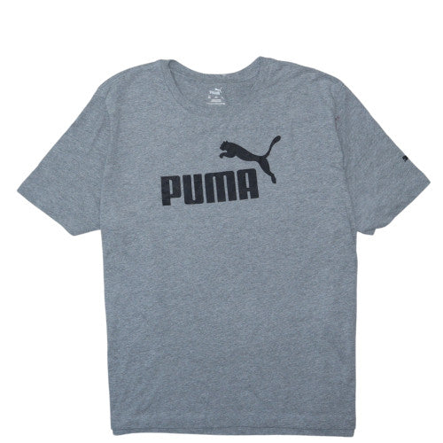 PUMA Men’s Grey 3XL Crew Neck Short Sleeve Sports T-Shirt
