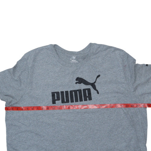 PUMA Men’s Grey 3XL Crew Neck Short Sleeve Sports T-Shirt