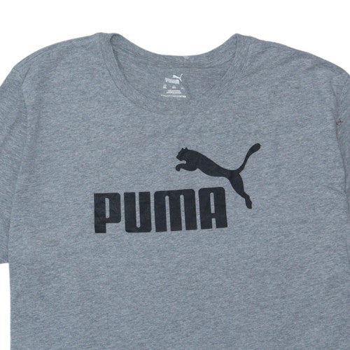 PUMA Men’s Grey 3XL Crew Neck Short Sleeve Sports T-Shirt
