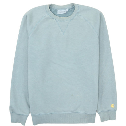 Carhartt Men's Blue Crew Neck Pullover Sweatshirt M
