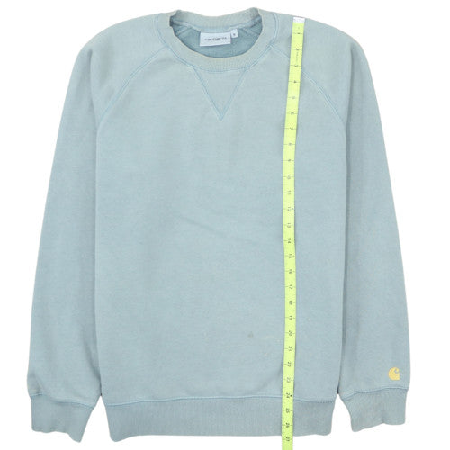 Carhartt Men's Blue Crew Neck Pullover Sweatshirt M