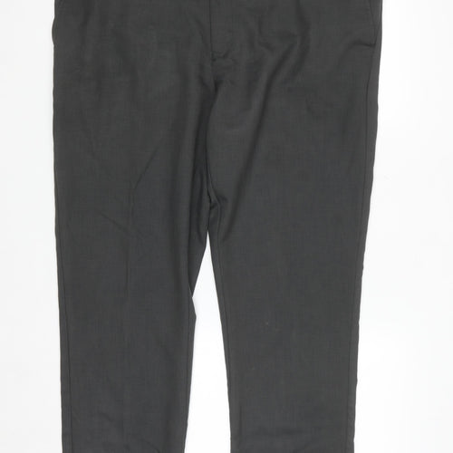 Farah Classic Men's Grey 42W 29L Straight Formal Trousers