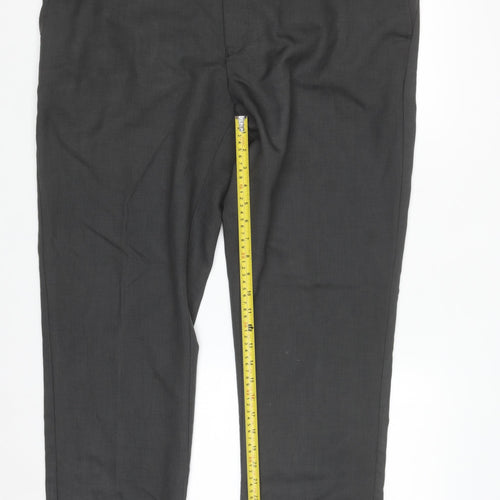 Farah Classic Men's Grey 42W 29L Straight Formal Trousers