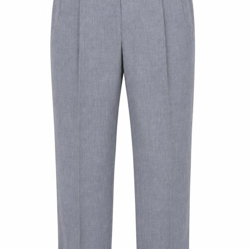 Marks and Spencer Mens Blue 32 Regular Fit Cotton Dress Pants