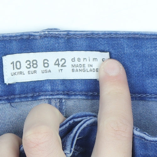Denim Co Womens Blue Skinny Jeans Size 10 Stretch Denim