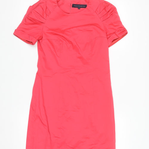 French Connection Women's Pink Size 10 Bow Back Sheath Dress