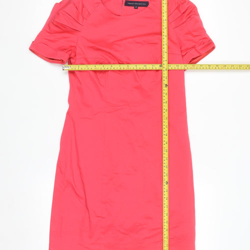 French Connection Women's Pink Size 10 Bow Back Sheath Dress