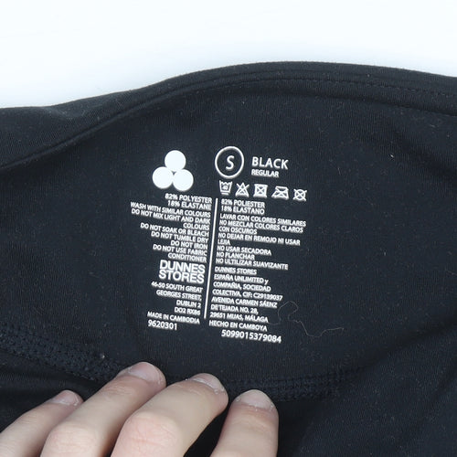 Dunnes Stores Women Black S Regular Leggings Stretch Activewear