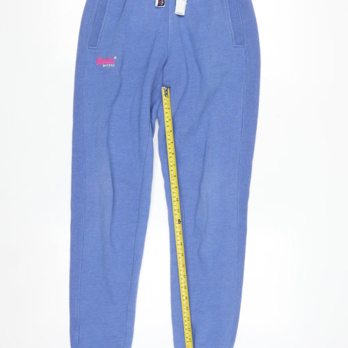 Superdry Women's Blue Slim Fit Jogger Sweatpants Size 10