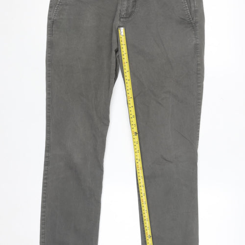 GAP Women’s Grey Essential Khaki Skinny Twill Chino Trousers Size 14