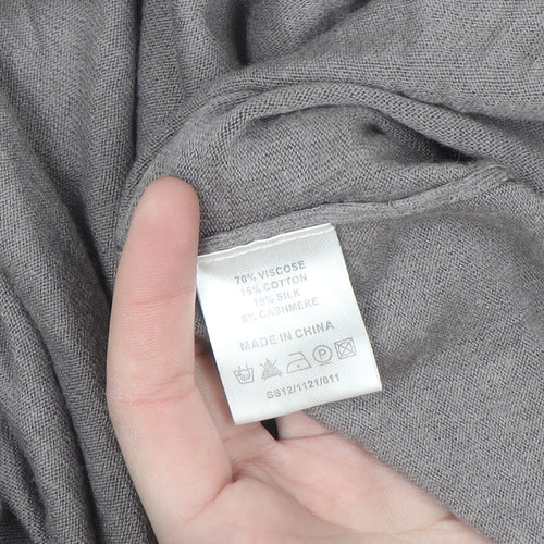 EAST Women’s Grey Wrap V-Neck Lightweight Knit Jumper Size 10