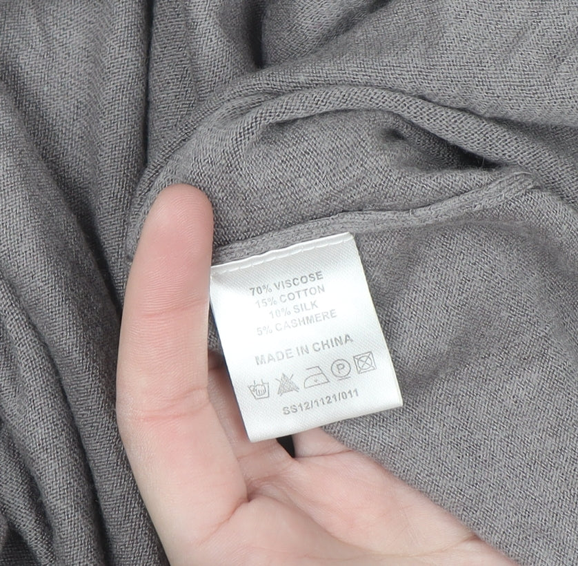 EAST Women’s Grey Wrap V-Neck Lightweight Knit Jumper Size 10