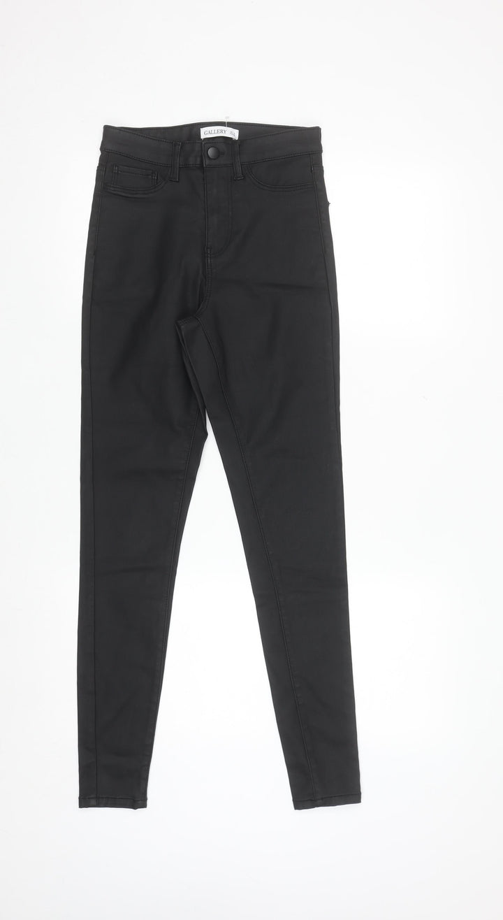 Gallery Women’s Black Skinny Jeans UK 8 Slim Fit Stretch Denim