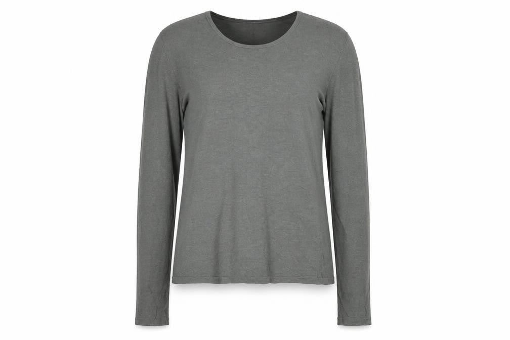 Front view of Zara Women Grey Wool Long Sleeve jumper, size 14