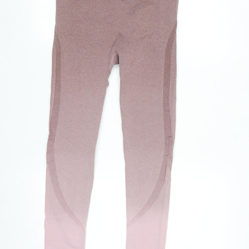 Dunnes Stores Women Pink Ombre Seamless High-Waist Leggings M