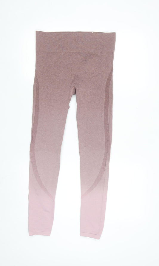 Dunnes Stores Women Pink Ombre Seamless High-Waist Leggings M