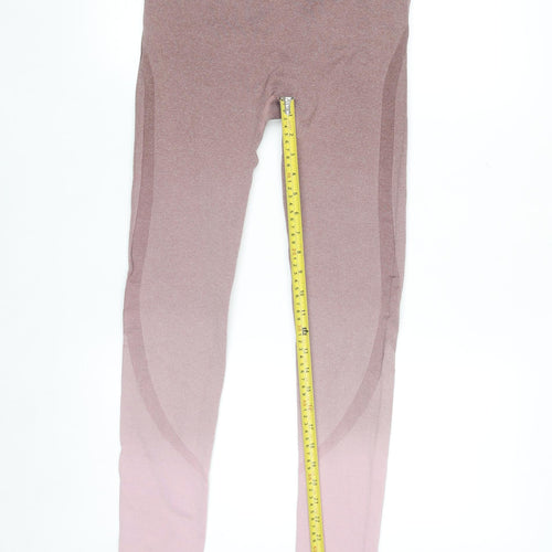 Dunnes Stores Women Pink Ombre Seamless High-Waist Leggings M