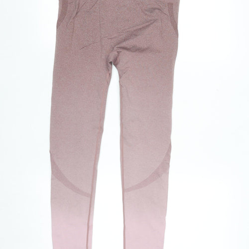 Dunnes Stores Women Pink Ombre Seamless High-Waist Leggings M