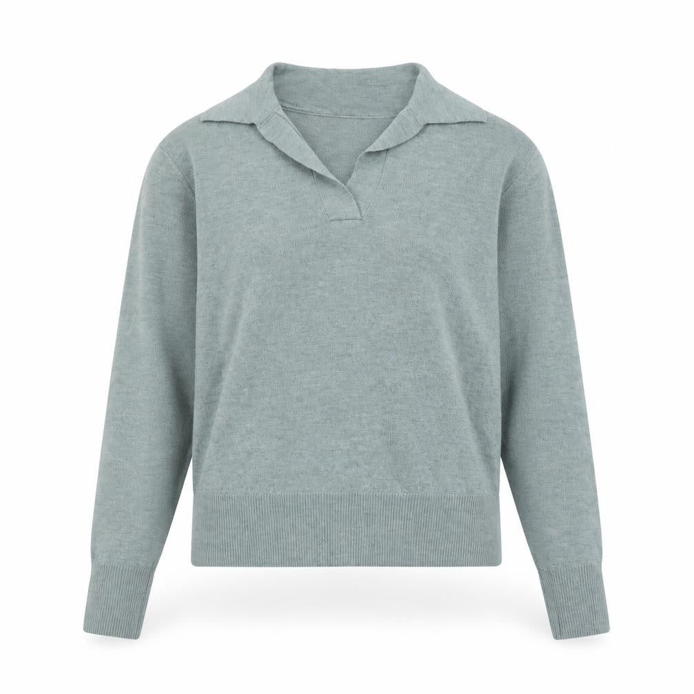 Marks and Spencer Women’s Green Merino Wool Collared Jumper Size S