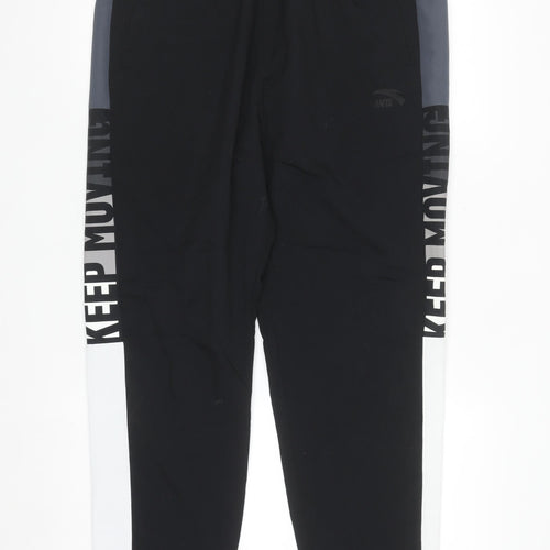 Anta Men's Black 2XL Jogger Activewear Trousers with Side Stripes
