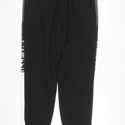 Anta Men's Black 2XL Jogger Activewear Trousers with Side Stripes