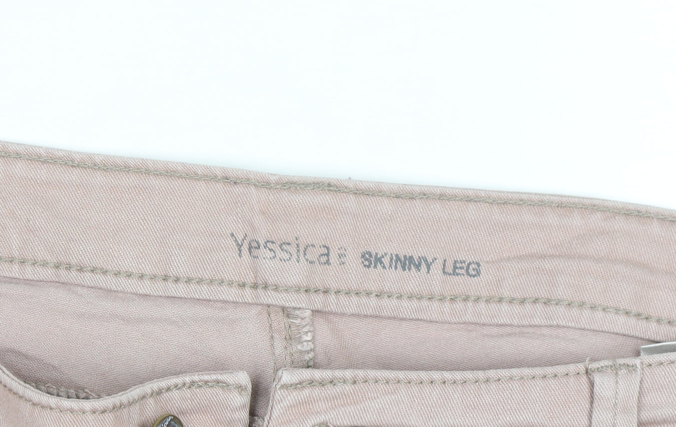 Yessica Women's Beige Skinny Jeans Size 18 Stretch Denim