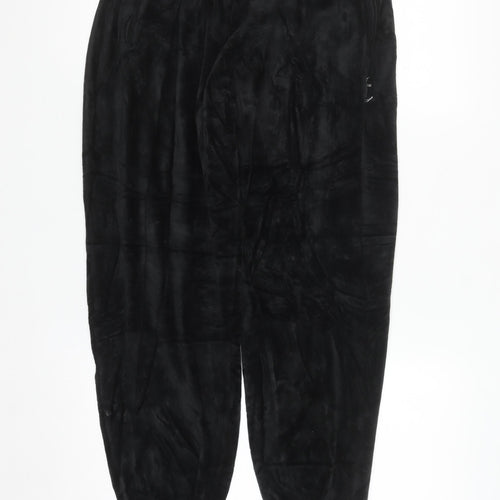 Juicy Couture Black Velour Jogger Trousers Women’s Medium