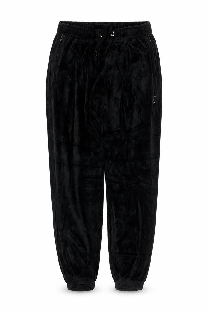 Juicy Couture Black Velour Jogger Trousers Women’s Medium