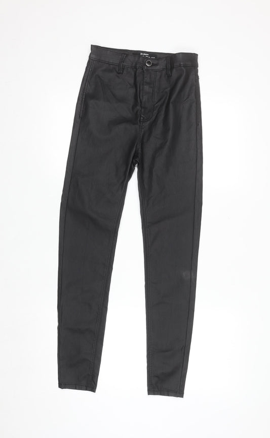 Stradivarius Women's Black Size 8 Skinny Stretch Jeans