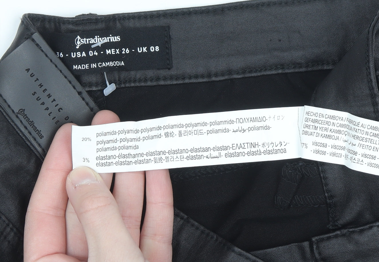 Stradivarius Women's Black Size 8 Skinny Stretch Jeans