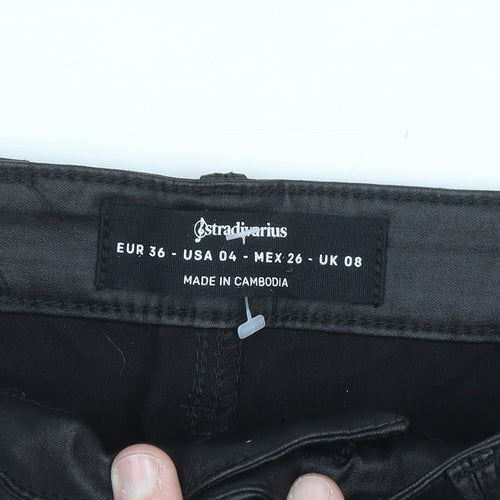 Stradivarius Women's Black Size 8 Skinny Stretch Jeans