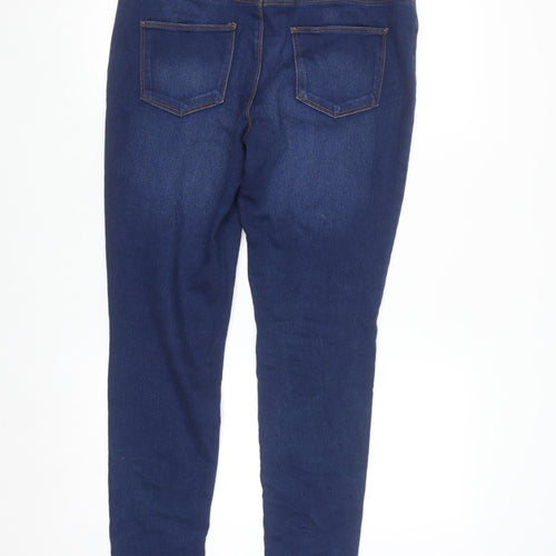 Denim Co Women's Blue Skinny Jeans Size 14 Stretch Denim