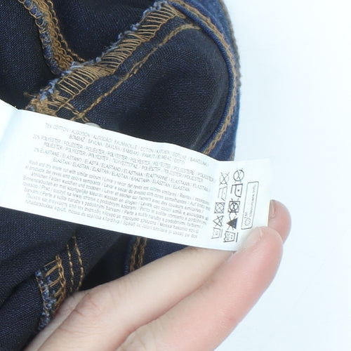 Denim Co Women's Blue Skinny Jeans Size 14 Stretch Denim