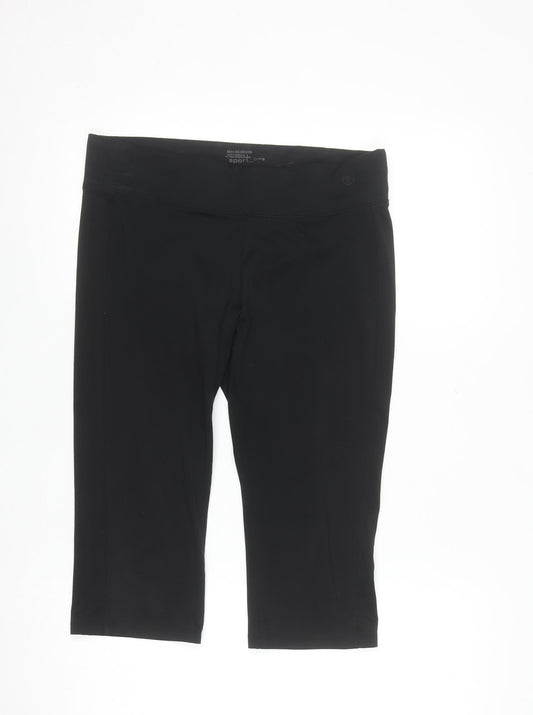 Dunnes Stores Women Black Size 14 Athletic Performance Sport Shorts
